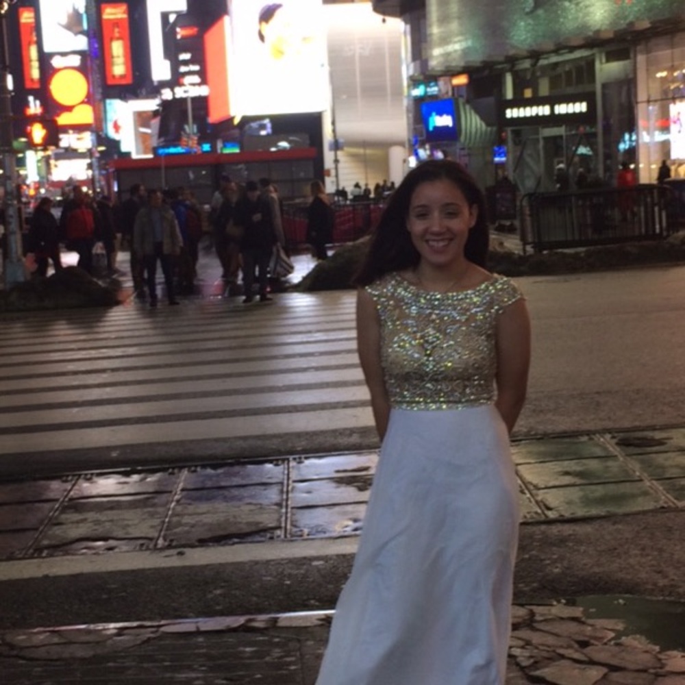Prom dress jeweled